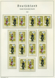 Volkstrachten 1964, kpl. postfrische Zusammendruck - Serie von W Zd. ...